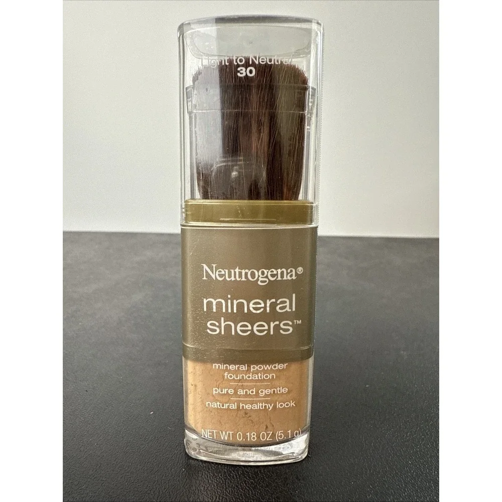 Neutrogena Mineral Sheers Mineral Powder Foundation Light to Neutral 30 RARE HTF